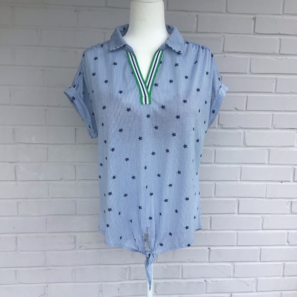 New York Laundry Tops - Stars & front knots! New York Laundry shirt